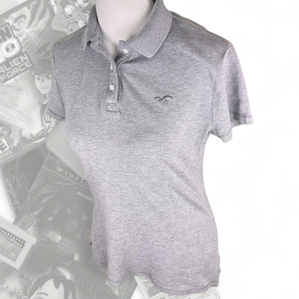 Vintage‎ Gray Preppy Hollister California Stretch polo
